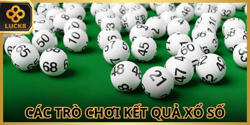Nhiều loại hình kết quả xổ số khi tham gia Luck8